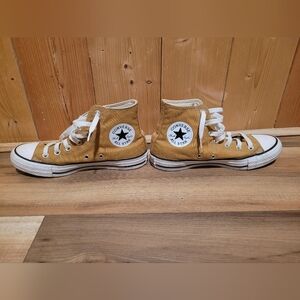 Converse High-Top Chuck Taylor Sneakers Mustard Yellow